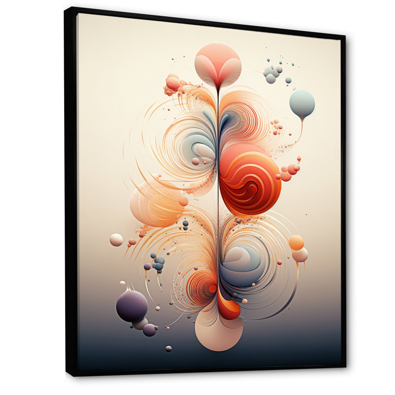 Metamorphosis Interior Design Retrofuturistic sur toile, H 40 po x l 30 po x P 1,5 po, Cadre flottant noir