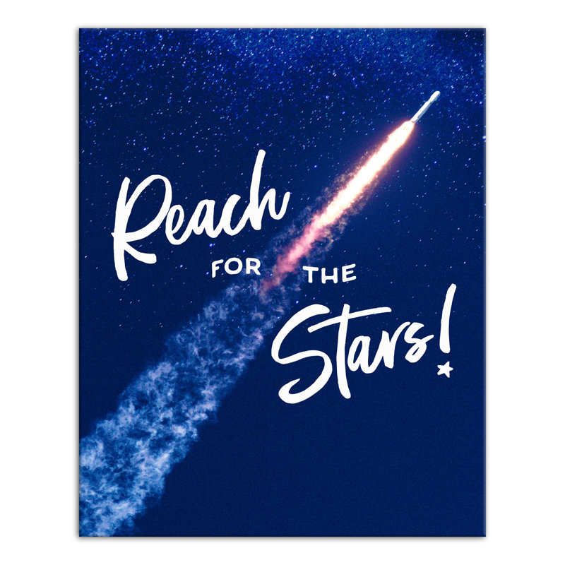 Art sur toile Blanco Reach for the Stars, H 20 po x l 16 po x P 1,25 po