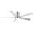 52" Brushed Nickel Lowe Profile Ceiling Fan with Light