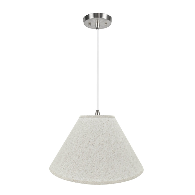 Siordia 2 - Light Unique/Statement Pendant, Beige, 12.5" H x 20" W x 7" D