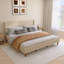 King Size Velvet Upholstered Platform Bed-27382614