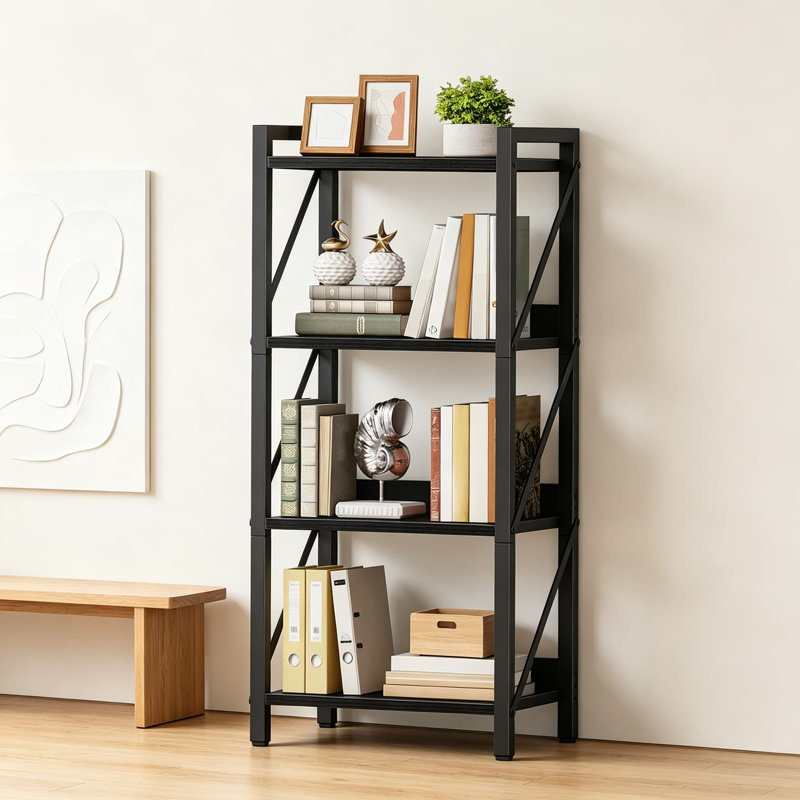 Bookcase, H 40,20 po x l 11,00 po x P 13,90 po, Noir