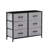 Ellerbe 31.5" Wide Modern Black Fabric 6-Drawer Chest-609878620