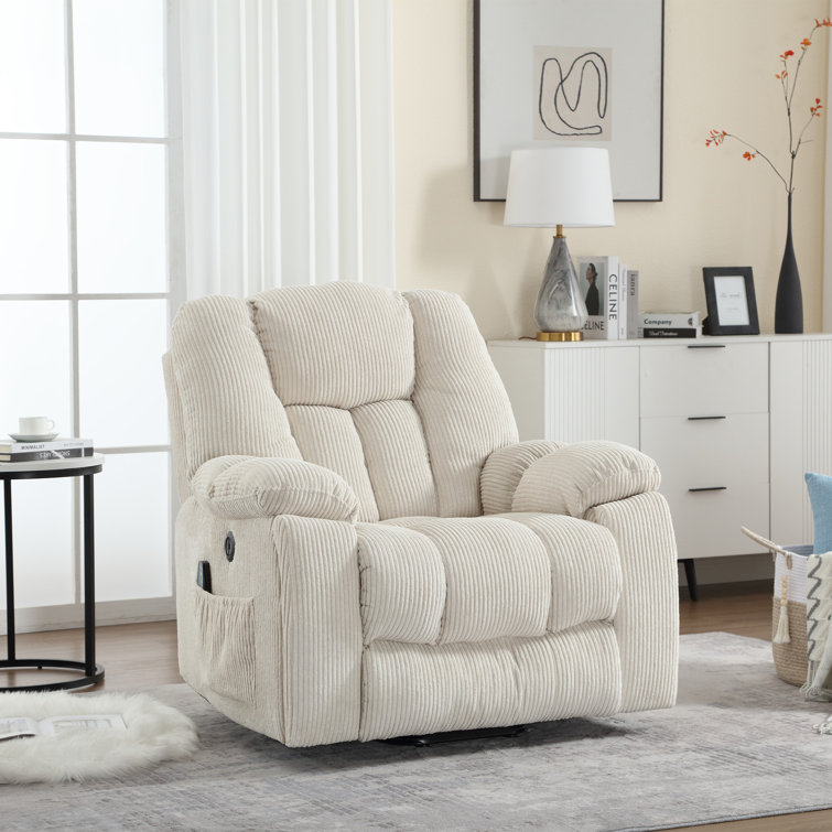 41'' Oversized Power Lift Chair - Heated Massage Electric Recliner with Super Soft Padding