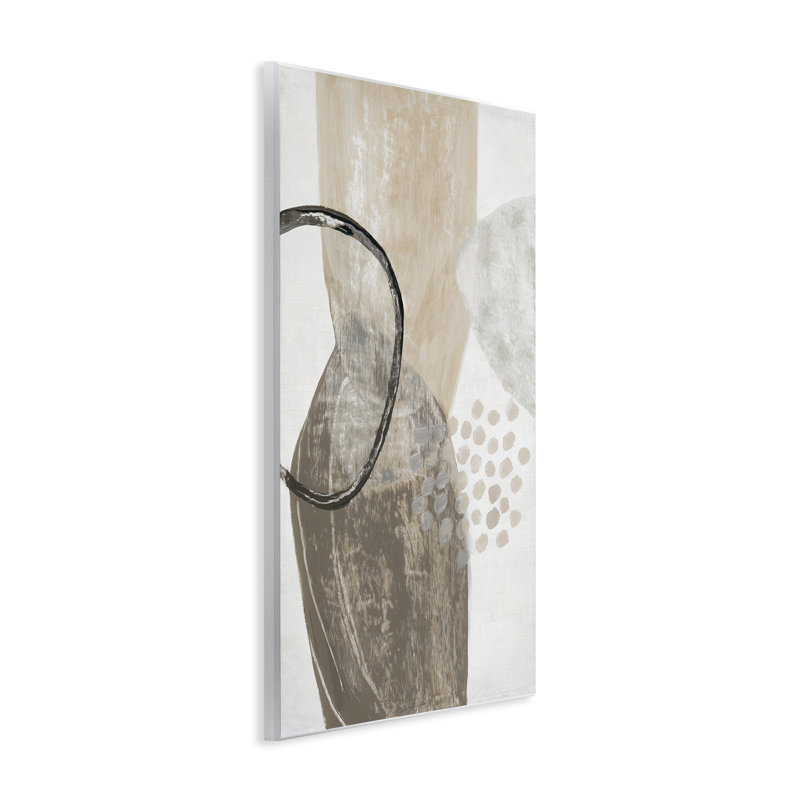 Art mural de formes mixtes oblongues, design par Hannah Dawson, H 19 po x l 13 po