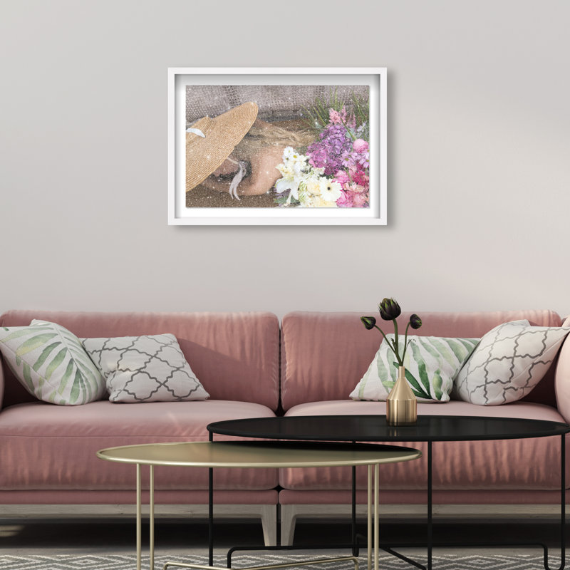 Pretty Bloom Canvas Floral & Botanical Print by Oliver Gal, 17.5"H x 25.5"W, White Frame