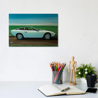 Maserati Khamsin 1974 by Paul Meijering - Painting on Canvas