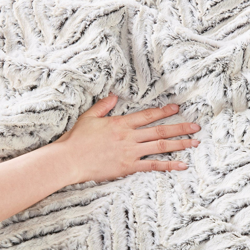 Édredon en duvet synthétique ultra doux pour lit double / grand lit, fausse fourrure, séchage par culbutage à basse température