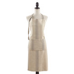 Striped Linen Bib Apron