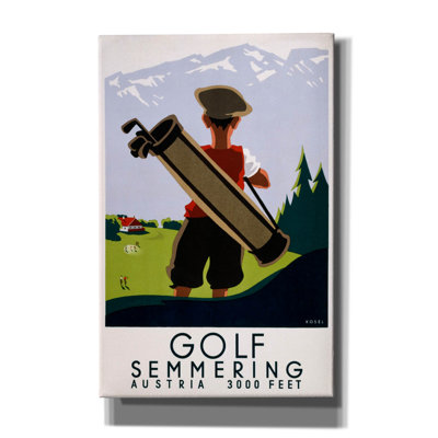 Golf Semmering' by Vintage Posters, Canvas Wall Art
