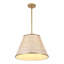 Luminaire suspendu en coquille de Capiz 1 lumière 18 "