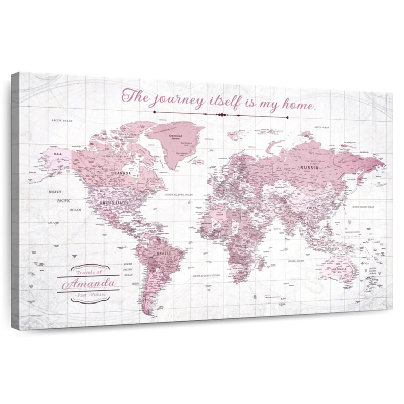 Carte personnalisée «Pin's Is My Home», H 24 po x l 36 po, Oui