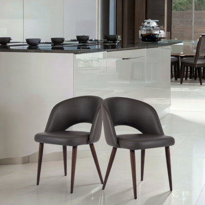 Chaise en cuir Rukayah Pu