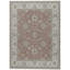 Wool Oriental Area Rug in Rust/Ivory