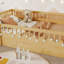 Structure de lit plateforme en bois avec rails hauts et tablette de rangement-1918246-1918244