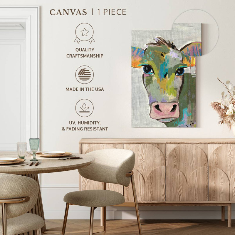 Brampt Cow Face I, 24" H x 16" W