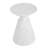 Outdoor White Marble Retro Speckled Textured All-Weather MGO Side Table – Indoor End Table For Home, Office, Living Room & Patio Decor