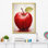 «Fruit Candy Apple Red», reproduction d'art sur toile simple