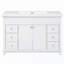 Rangement de salle de bain avec lavabo double et 6 tiroirs