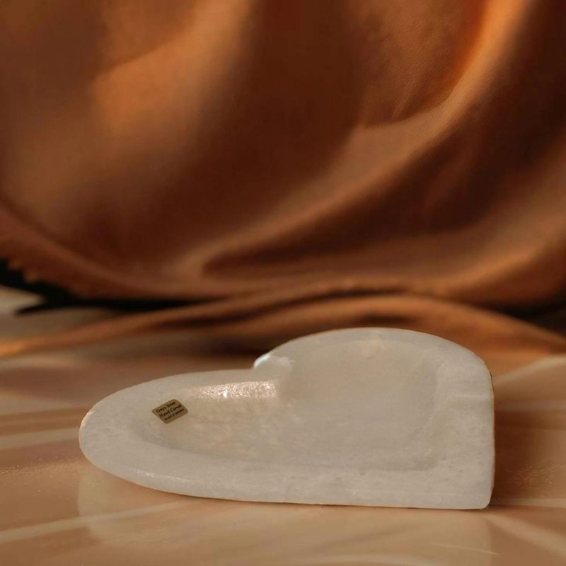 Plateau décoratif blanc onyx