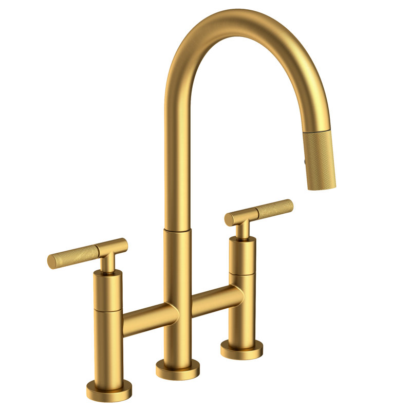 Muncy Pull Down Kitchen Bridge Faucet, Satin Bronze