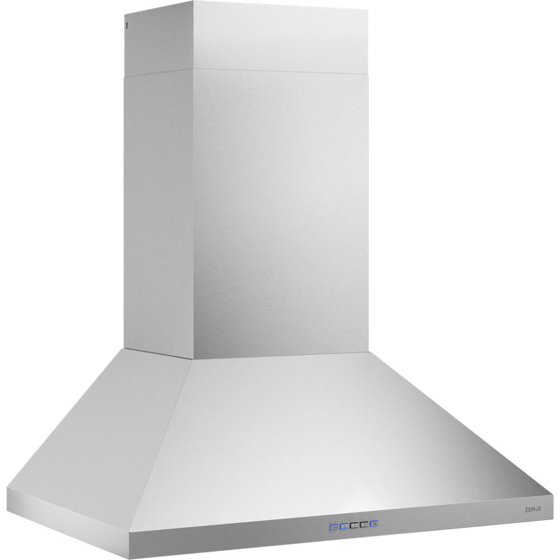 Ombra 36 in. 600 CFM Wall Mount Range Hood in Black Stainless Steel, Black, 30" W