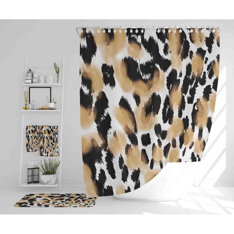 Nedrah Polyester Shower Curtain Set