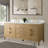 72'' Double Bathroom Vanity with Engineered Marble Top-94811313-94811317