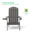 Chaise Adirondack en plastique-70543950