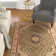 Denzel  Medallion Kashan Green Traditional Rug