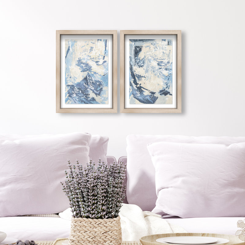 Coastal Feel Set Set by Oliver Gal, 11.5"H x 16.5"W, Natural Oak Shadowbox