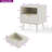 3-piece Bedroom Set, Queen Size Fluted Floating Bed & 2 Nightstands, No Headboard, No Box Spring Needed-9086630-9086631