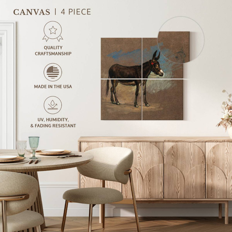 Brampt Study. A Mule, 74" H x 74" W