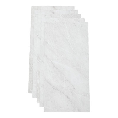 30 x 60cm Set of 28 Stone-effect Self-adhesive PVC Flooring