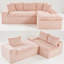 Canapé modulaire rembourré en velours Turtle-1105105772-1105105746