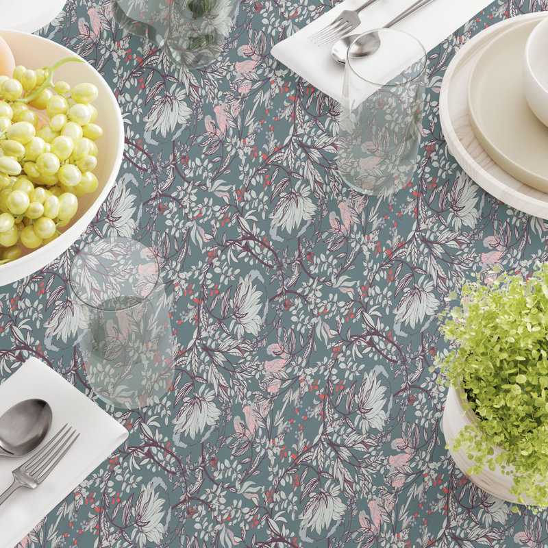 Floral 59 Cotton Tablecloths Floral, 104" x 52"