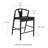 Ambra Vegan Leather Counter Stool-1287622920