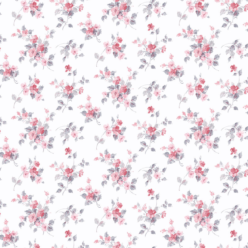 Pretty Prints Blossom Mini Wallpaper Roll, Red