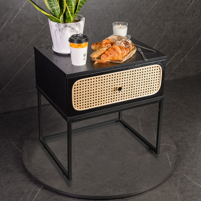 Honebein 50.2cm W Particle Board / Chipboard Bedside Table