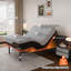 Lit réglable ESHINE à massage zéro gravité avec matelas noir ultra moelleux de 14 po, série E3000-113140231