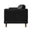 Causeuse à accoudoirs carrés en cuir véritable 61 po Fulks-50189240-122782621