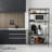 5-Tier Adjustable Wire Shelving Unit with Wheels, Black Metal Storage Rack for Garage, Pantry, Basement & Utility Storage