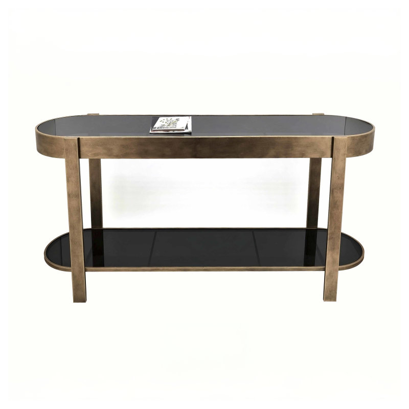 Boehler 160cm Glass Top Console Table