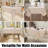 Rectangle Linen Tablecloth, Waterproof Spillproof Anti-Wrinkle Burlap Table Clot-1216058004