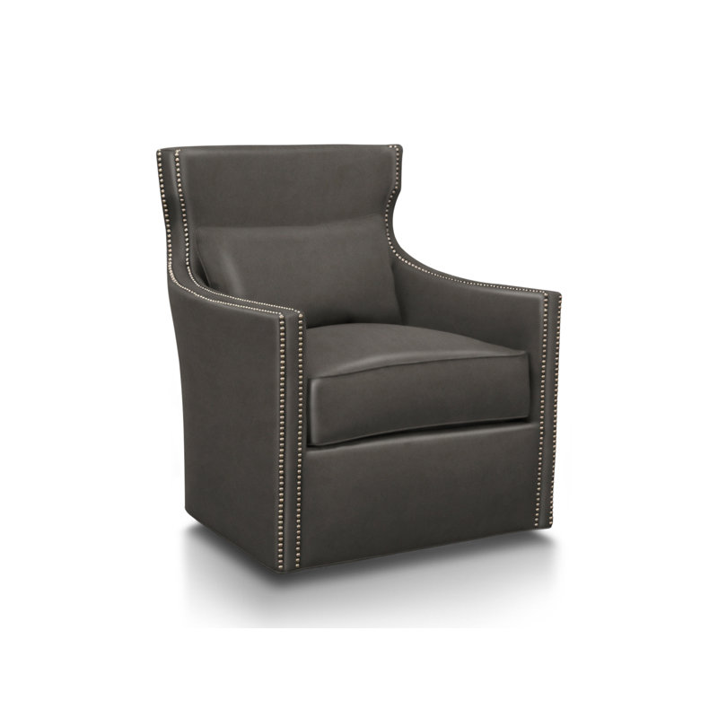Upholstered Swivel Armchair, Evolution Smokey