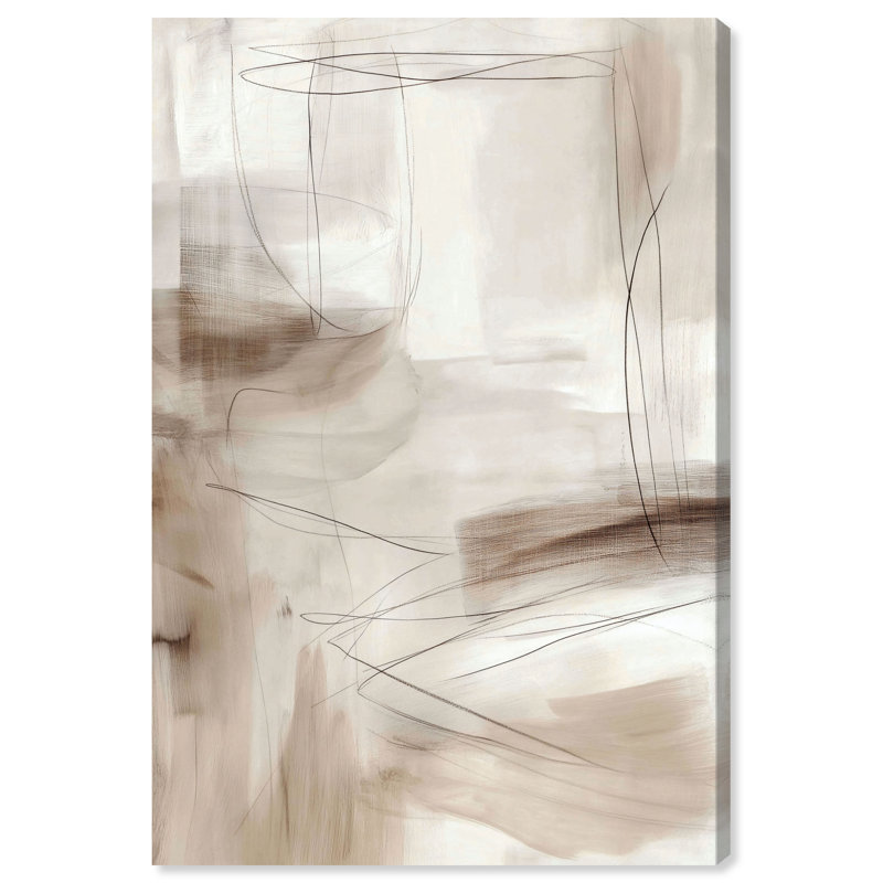 «Creamy Layers II», reproduction d'art sur toile par Art Remedy, 30 x 45, H 45 po x l 30 po, Toile non encadrée