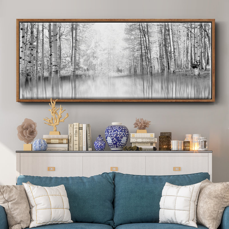 Aspen Reflection - toile encadrée, H 12 po x l 30 po