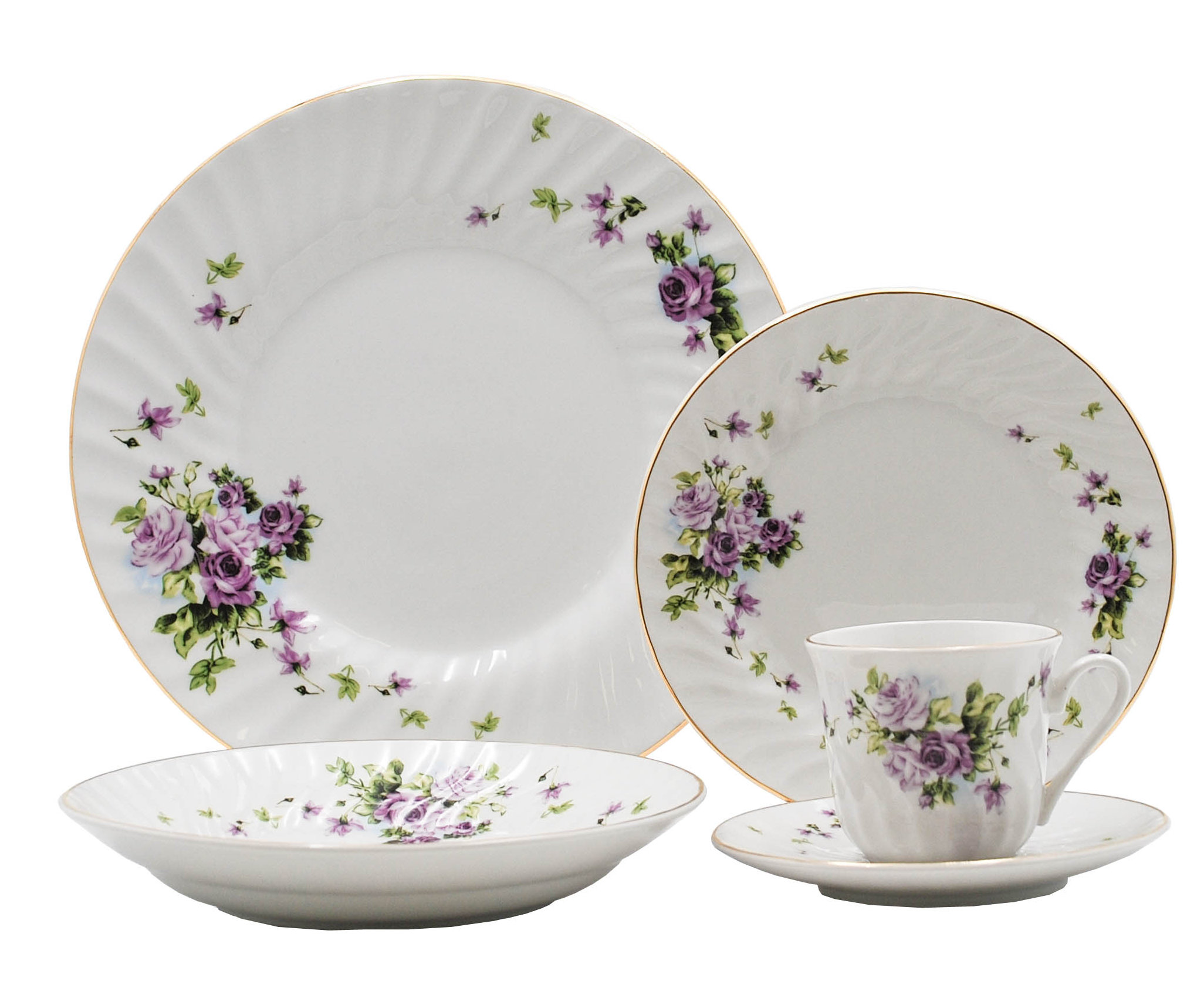 August Grove® Nika 45 Piece Dinnerware Set, Service for 8 & Reviews | Wayfair