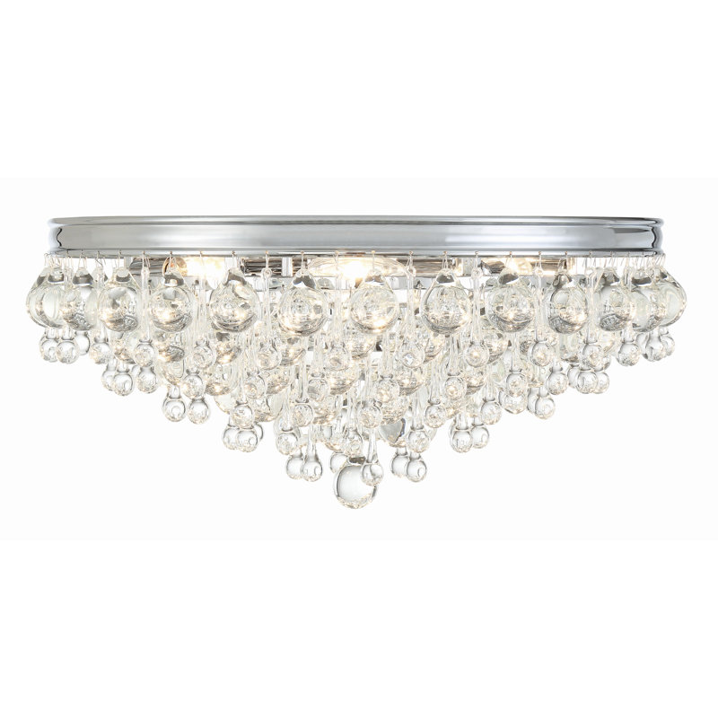Calypso 6 Light Flush Mount, Vibrant Bronze