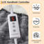 Jeté chauffant à couverture électrique, jeté chauffant en sherpa doux 50 po x 60 po, jeté chauffant lavable à la machine avec 10 niveaux de chauffage et 10 réglages de temps, gris-119249773-119249771